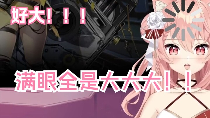 【hiiro】初见新角色，猫猫惊呼：“比男人还要大！”