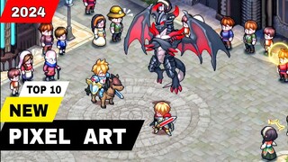 Top 10 Best PIXEL ART GAMES 2024 for android iOS (Offline & Online) | New Pixel Art Mobile 2024