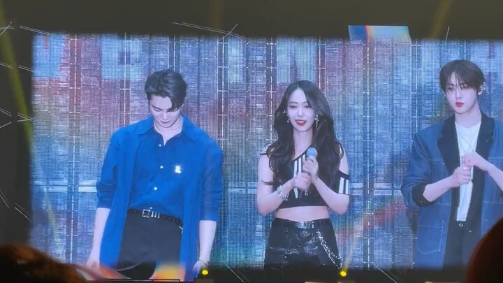 VIVIZ教文彬、尹产贺舞蹈，98line同台230401 MBC IDOL RADIO in Japan