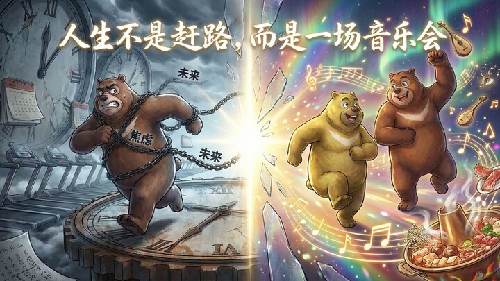 Life isn’t about rushing forward—it’s a live concert.