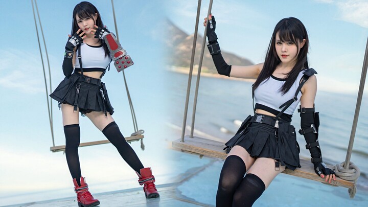 Tifa by the sea~ just gaining weight