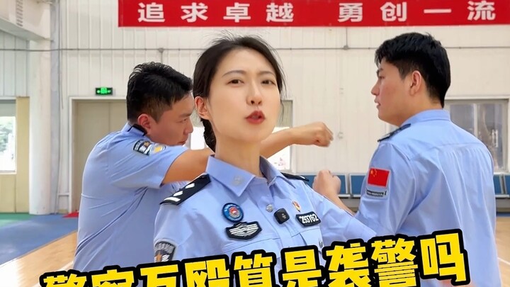 Does a brawl between police officers count as assaulting a police officer?