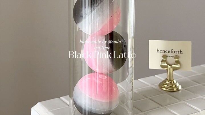 Blackpink! Sweet and edgy style🖤💗 Pink and ink color clash🎀 Strawberry black latte