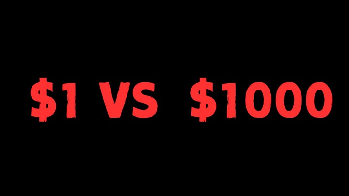 1 USD vs 1000 USD