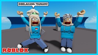 GREGET! Aku Harus Bertahan Hidup Dari Tsunami Besar! - Roblox Indonesia