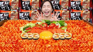 [Mukbang TV] - Mì gói + kimbap | ASRM