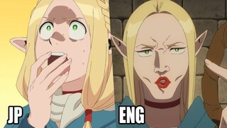 Delicious In Dungeon JP vs ENGLISH DUB COMPARISON | EPISODE #18