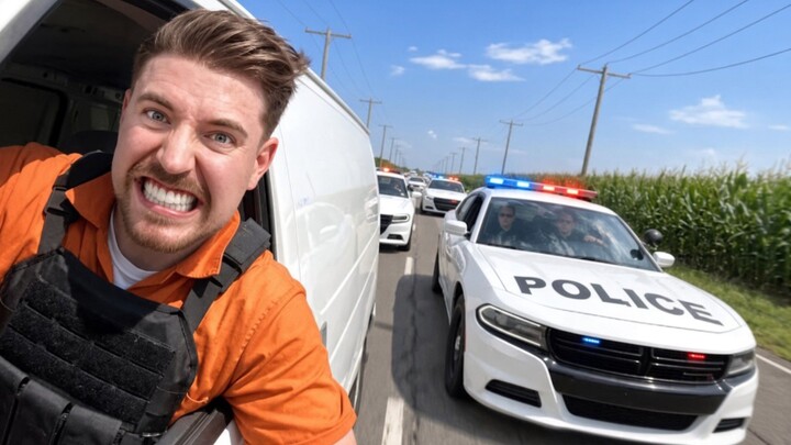 Escape 100 cops,              Win $500,000