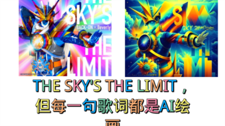 THE SKY'S THE LIMIT ，但每一句歌词都是AI绘画