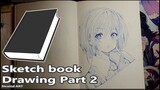 Menggambar Anime girl Pensil and Pen part  2 and selesai