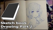 Menggambar Anime girl Pensil and Pen part 2 and selesai