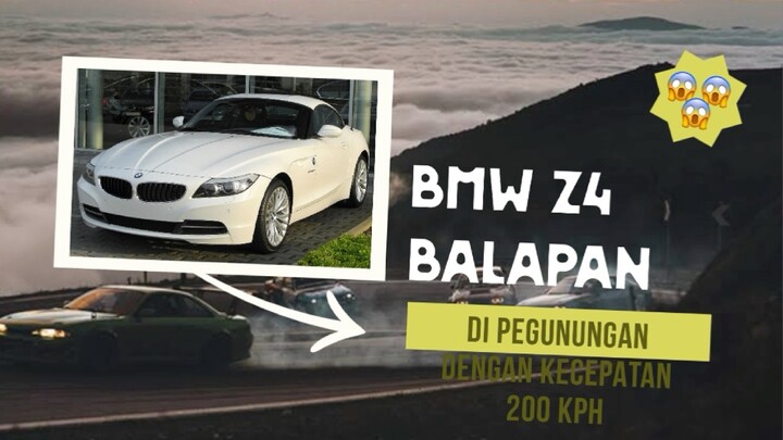 BMW z4 balapan di pegunungan