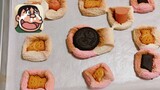 Làm bánh quy và bánh mì nướng kẹo bông