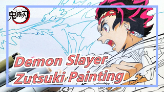 [Demon Slayer Painting] How Fast the Blade Will Be, Then How Hard the Zutsuki Will Be! / Nkey Art