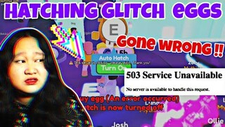 HATCHING GLITCH EGGS *GONE WRONG* IN PET SIMULATOR X (Roblox Tagalog)