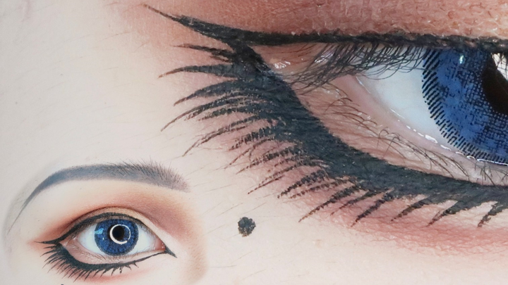 【Shao Jin】COS makeup skills! Teach you how to hand-paint your lower eyelashes