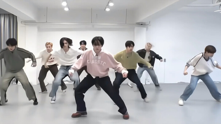 تدريبات أغنية جديدة لستراي كيدز، صوت خطوات متناسق للغاية! لقطة من المسرح الإنساني للمعجبين