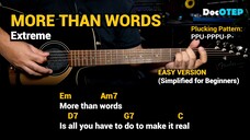 More Than Words - Extreme (Guitar Chords Tutorial with Lyrics)