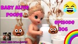 Baby Alive Lucy Pooping Poop on the Floor Episode 306 No Toilet Paper