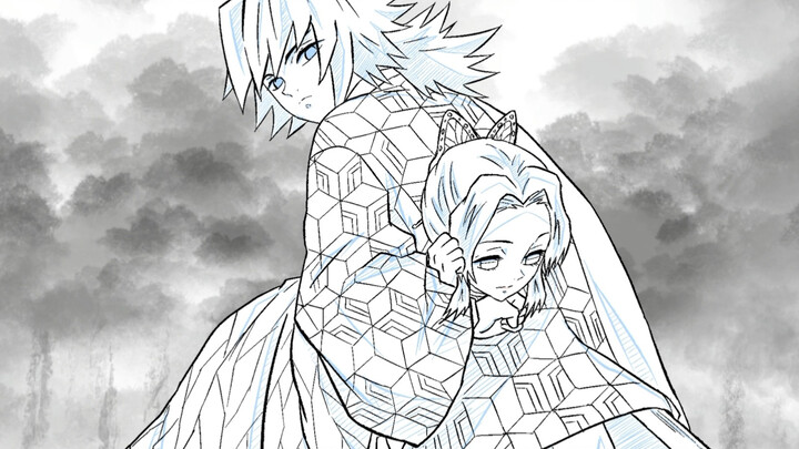 【Tự làm animation Kimetsu no Yaiba】Góc nhìn nhân vật Giyu | Hoàn thiện phân cảnh nổi tiếng với trống