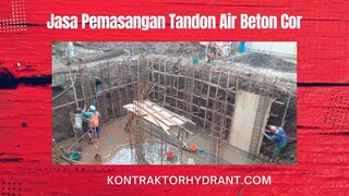 Jasa pemasangan tandon air beton cor