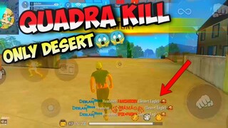 HIGHLIGHTS FREE FIRE Virus Gaming🔥||Only Desert!!!Quadra Kill😱_FREE FIRE INDONESIA