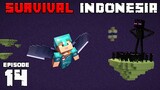PORTALKU DI KEPUNG ENDERMAN !! - Minecraft Survival Indonesia (Eps.14)