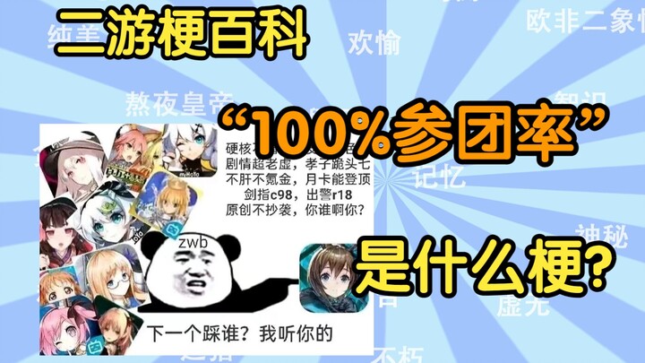 [Mobile Game Memes. Encyclopedia] What's the meme behind "100% Party Participation Rate"?