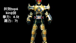 第一出乎意料?假面骑士faiz&剑全数据排行top25！