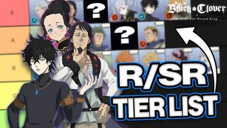 BLACK CLOVER MOBILE R & SR TIER LIST PRE-LAUNCH. DO NOT SLEEP ON THESE RARE/SUPER RARE UNITS