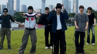 什么！！😲😱RIIZE在深圳草坪跳舞啦！