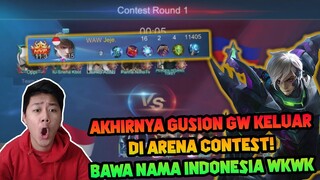 JEJE PAKE GUSION DI ARENA CONTEST ?! AUTO MENGGILA ! - Mobile Legends Indonesia