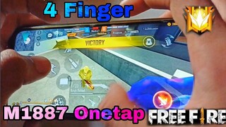 Realme narzo 20pro free fire gameplay test 4 finger handcam m1887 onetap headshot ||support bhai log