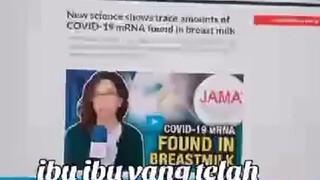 Susu badan ibu yang sudah divaksin tidak selamat untuk bayi menyusu badan