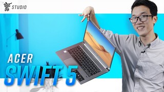 Đánh giá laptop Acer Swift 5 SIÊU NHẸ chưa tới 1kg