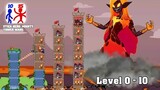 Stick Hero: Mighty Tower Wars | Gameplay Part 1 - Level 0 - 10 (Android IOS)