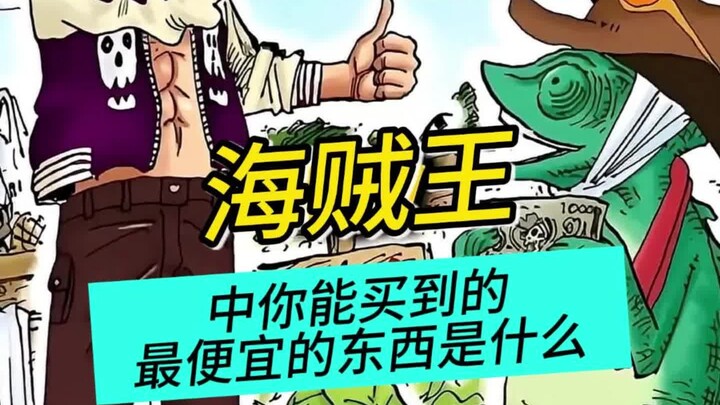 What’s the cheapest thing you can buy in One Piece?