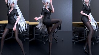 ❥NO.9 Seragam sutra hitam dengan suara lemah❥(^_-) 【MMD】