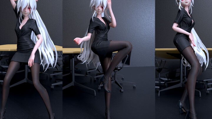 ❥NO.9 Black silk uniform weak sound❥(^_-) 【MMD】