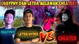 LETDA HYPER DAN OBBYPHY DITANTANG CHEATER FREE FIRE !!