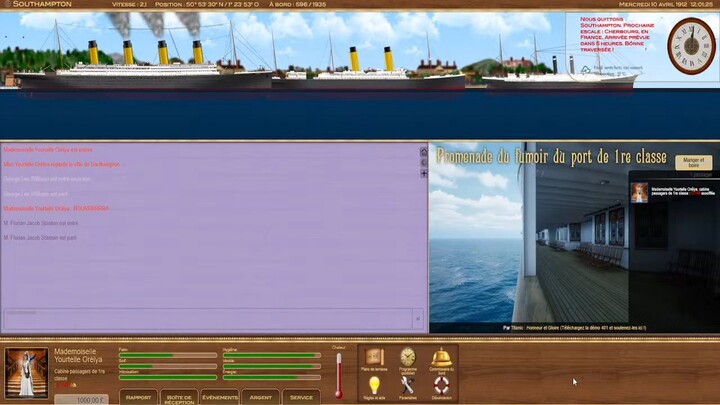 🔴 Titanic Voyage RPG 2026 ( Episode 01 ) - Le Voyage De Londres À Southampton