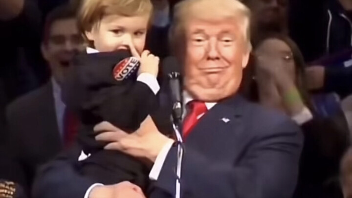 Adegan ikonik Trump menghibur anak-anak