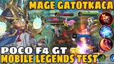 POCO F4 GT Mobile Legends Test - Gatotkaca Pure Mage Gameplay - Build Top 1 Global Gatotkaca