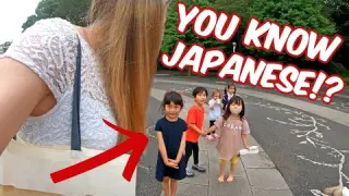 How do Japanese Kids React to Foreigners?