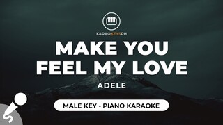 Make You Feel My Love - Adele (Male key - Piano Karaoke)