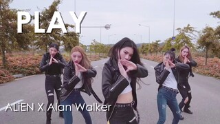 【小姐姐有点撩】ALiEN舞室帅到惨绝人寰的公路风齐舞Alan Walker单曲Play！