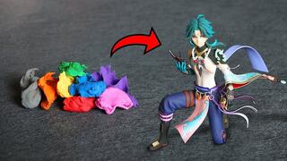 Xiao from Genshin Impact, Made of Clay｜Anime Clay Craft｜ Jumping Fat Clay