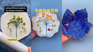 Porcelain inspired by different plants🍀