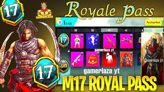 MONTH 17 ROYAL PASS 1 TO 50 REWARDS 🔥 M17 ROYAL PASS 🔥 1 TO 50 RP 🔥 BGMI & PUBG M17 ROYAL PASS