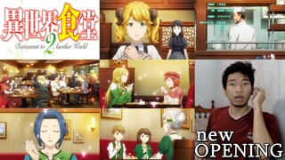 ISEKAI SHOKUDOU SEASON 2 OPENING | BLIND REACTION INDONESIA